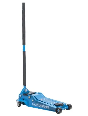 Домкрат N32035 NORDBERG низкопрофильный подкатной, 4 тонны, с резиновой насадкой, быстрый подъем