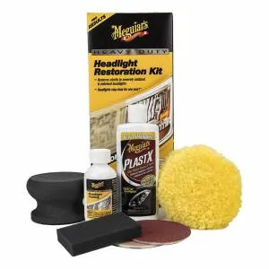 Набор полный Heavy Duty Headlight Restoration Kit для абразивного восстановления фар, Meguiars
