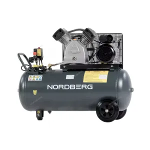 Компрессор поршневой с ременной передачей (220 В), ресивер 100 л, 420 л/мин, NORDBERG