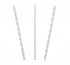 Трубочки для коктейля прямые, d=8 мм, l=240 мм ,прозрачные, 250 шт./уп.