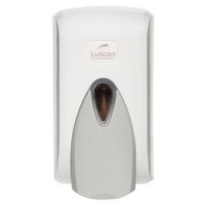 Дозатор для жидкого мыла Luscan Professional 500мл, бело-серый пластик