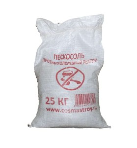 САМОВЫВОЗ_Противогололедный материал ПЕСКОСОЛЬ Стандарт (70/30) 25кг