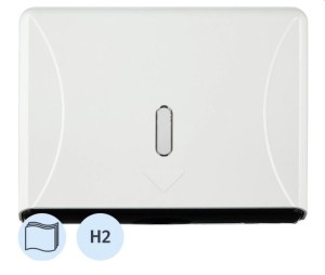 Диспенсер для полотенец листовой, Z-сложения, пластик, белый,TOPFORT