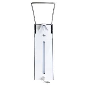 Дозатор для жидкого мыла локтевой металлический антивандальный HÖR-D-030A (с замком)