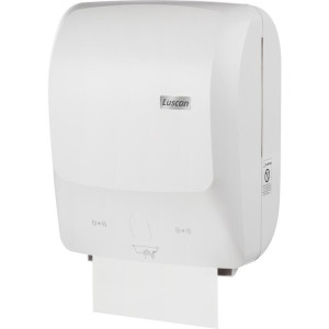 Диспенсер для рулонных полотенец сенсорный пластиковый белый Luscan Professional Etalon