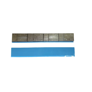 0097 Fe Груза самоклеящиеся оцинкованные 60 г (5 - 10 г) синий скотч с кромкой (уп. 50 шт) Clipper