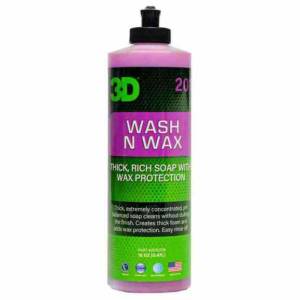 Шампунь Рh-сбалансированный с воском 2 в 1 для кузова Wash N Wax 0,48 л 3D