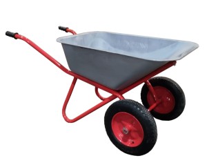 Тачка строительная 2 - колёсная 110л/цинк, г/п 300 кг, КРОН