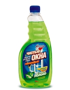 Средство Чистые Окна для мытья стекол Смен. блок Зеленое яблоко 0,75 л, Золушка