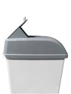 картинка Контейнер ACG 17 л. для мусора с педалью, с крышкой, серый купить
