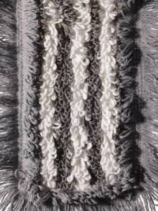 картинка насадки на швабру МОП ACG плоский хлопок+микрофибра 40 см. ушки+кармашки ТАФТИНГ Эконом темный