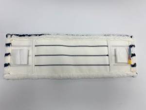 картинка насадки на швабру МОП ACG плоский "Микрофибра" жесткий абразив 50 см., карман + ушки