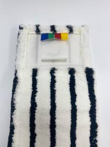 картинка насадки на швабру МОП ACG плоский "Микрофибра" жесткий абразив 50 см., карман + ушки