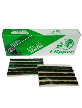 картинка Набор жгутов чёрных коротких, 102 мм. E290 Clipper, упаковка 50 штук 