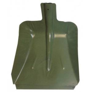 Лопата снегоуборочная 38х38 см ЛС №9 стальная, с планкой