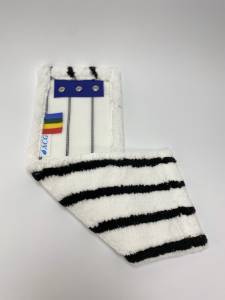 картинка насадки на швабру МОП плоский микрофибра 40 см жесткий абразив, люверсы под TTS ACG