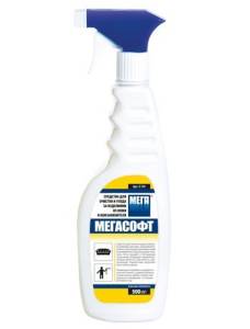 МЕГАСОФТ Средство для очистки и ухода за изделиями из кожи и кожзаменителя, триггер 500 мл. С741