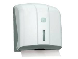 Диспенсер для листовых полотенец Z-сложения, белый пластик (до 300 листов)