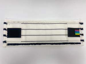 картинка насадки на швабру МОП ACG плоский "Микрофибра" жесткий абразив 50 см., карман + ушки