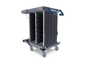 База колесная CX 113,5x59,5x109,5 см для тележки Ориго 2, с большой секцией для хранения и складной секцией для мусора Vileda Professional