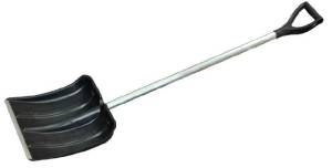 Лопата снегоуборочная 460х400 мм пласт. с аллюмин. черенком