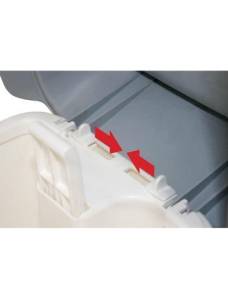 картинка Контейнер ACG 17 л. для мусора с педалью, с крышкой, серый купить