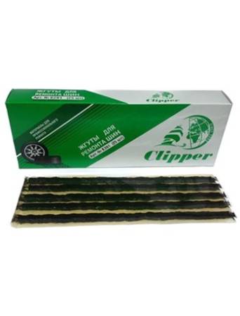Набор жгутов Clipper (чёрных, длинных) 204 мм. (упаковка 25 шт.)