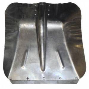 Лопата снегоуборочная 36х38 см алюминиевая, с планкой D 40см