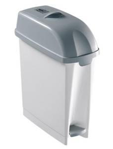 Контейнер ACG 17 л. для мусора с педалью, с крышкой, серый