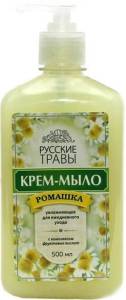 Крем-мыло жидкое с дозатором Ромашка 500 мл, Русские Травы,