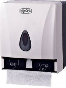 Диспенсер бумажных полотенец (МУЛЬТИ) BXG-PDM-8218 1,26 кг, 24x28,5x20 см, V сложения BXG
