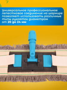 картинка Держатель для мопа под карман 40 см., синий