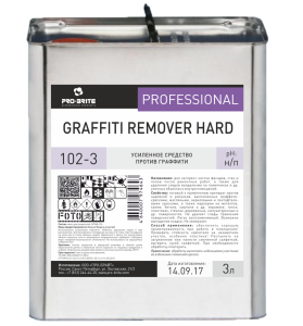 Средство усил. жидкое для удал. граффити GRAFFITI REMOVER HARD, 3 л, PRO-BRITE