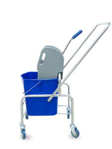 картинка Тележка уборочная БЕЗ ЛОГО 1 х 25л с отжимом, база хром