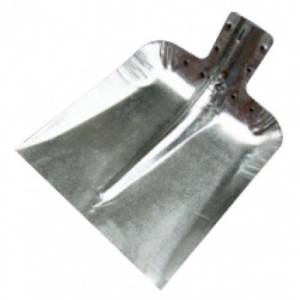 Лопата снегоуборочная 32х35 см оцинкованная, без планки