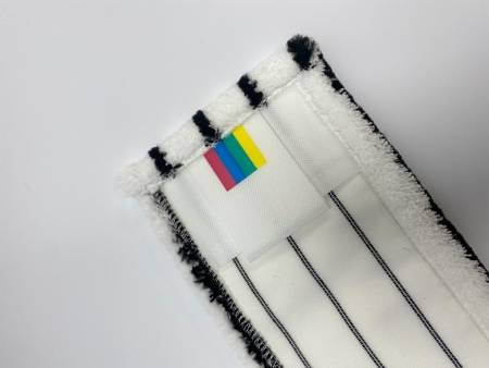 картинка МОП ACG плоский "Микрофибра" жесткий абразив 40 см., карман + ушки 