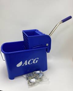 картинка Тележка - ведро ACG 20 л., двойное с отжимом, синие