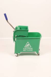 картинка Ведро ACG уборочное на колесах 20л с отжимом двойное ЗЕЛЕНОЕ