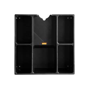 Держатель для полировальных машинок с дополнительными полками чёрный, AuTech