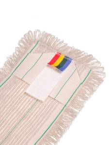 картинка насадки на швабру МОП плоский петлевой хлопок /пэф    50 см карман+стопа (ушки) ACG