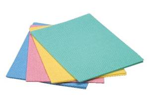 Салфетка-губка Веттекс Классик 20x18 см желтая, супервпитываемая, 10 штук/упак., Vileda