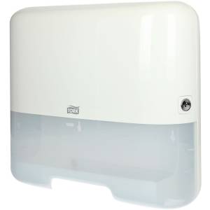 Мини-диспенсер для листовых полотенец Singlefold сложения ZZ и С, 30x14x33,7 см, белый, Tork ,