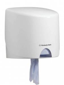 Диспенсер для рулонов с контролируемой подачей Aquariu настенны белый, Kimberly-Clark,