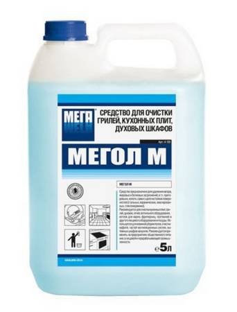 МЕГОЛ М средство для очистки грилей, кухонных плит, духовых шкафов, гель 5 л.