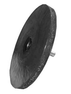 картинка Щётка обрезиненная  под трёхкулачковый патрон 100х6 мм,  Rossvik BR.95.C.