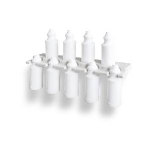 Держатель настенный для бутылок 1 шт., бутылка белая 10 шт. комплект, AuTech