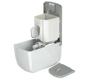 картинка Дозатор для жидкого мыла Luscan Professional 500мл, бело-серый пластик