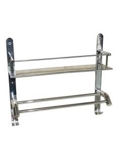 картинка Полка для автомойки 700x140x600 мм. нержавеющая сталь. 1013114