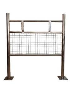 Стойка для 2-х держателей автомобильных ковриков нержавеющая сталь. 1013106