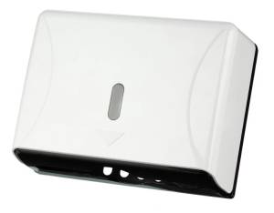 картинка Диспенсер для полотенец листовой, Z-сложения, пластик, белый,TOPFORT